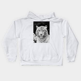 The White Prince Of Tigers Kids Hoodie